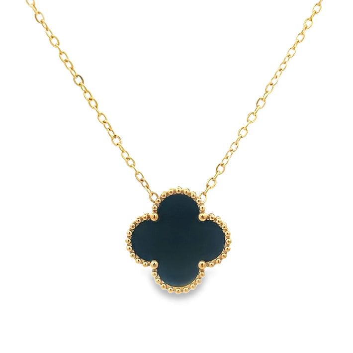 Black Clover Gold Pendant Necklace – Jewella
