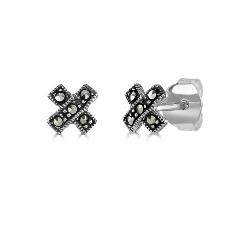 Marcasite online stud earrings